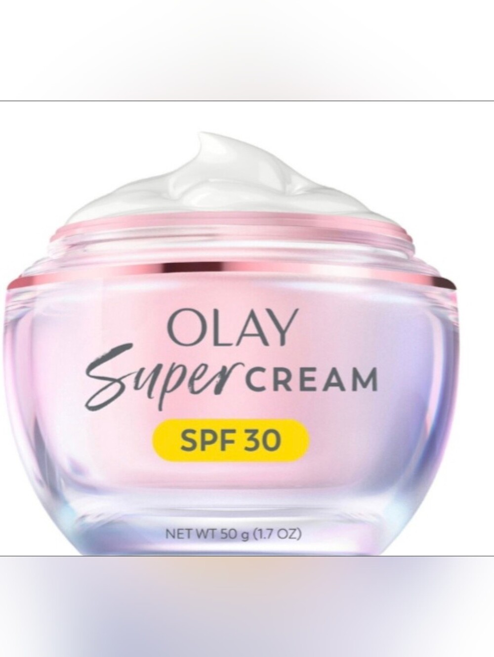NWT Olay Super Cream Daily Moisturizer Broad Spectrum SPF 30  1.7 oz /50 g
